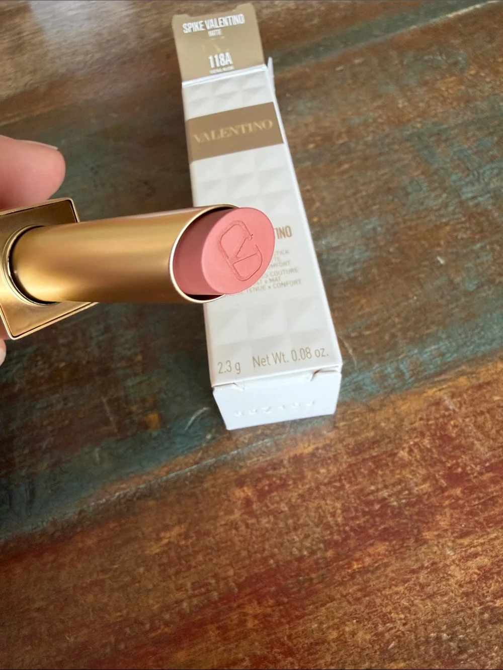 New Valentino Spike Valentino Matte in Siena Nude shade full size
